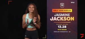 Jasmine Jackson wins Brooks Pr Invitational 100m hurdle race